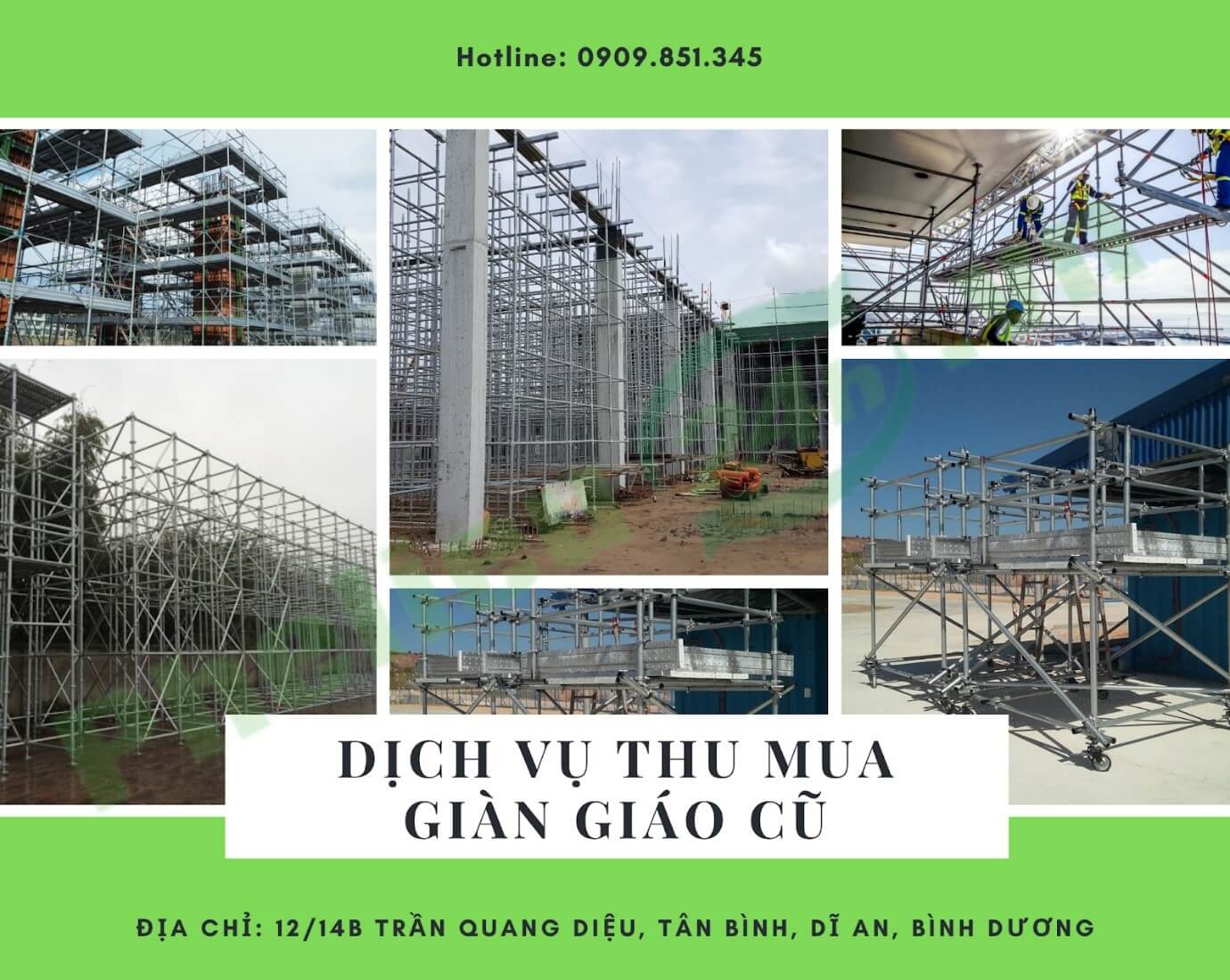 Dịch vụ thu mua giàn giáo cũ tại Phế liệu 24h