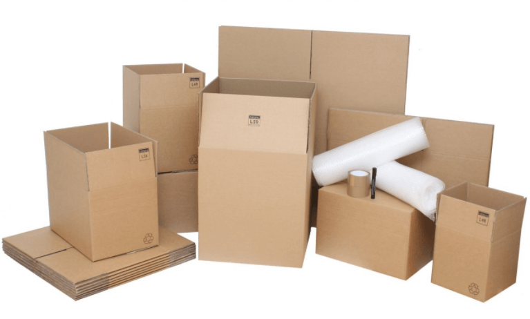 Nguyên liệu chuẩn bị trước khi làm nhà bằng giấy cứng