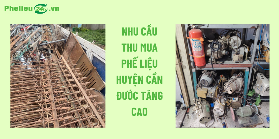 Nhu cầu thu mua phế liệu huyện Cần Đước tăng cao