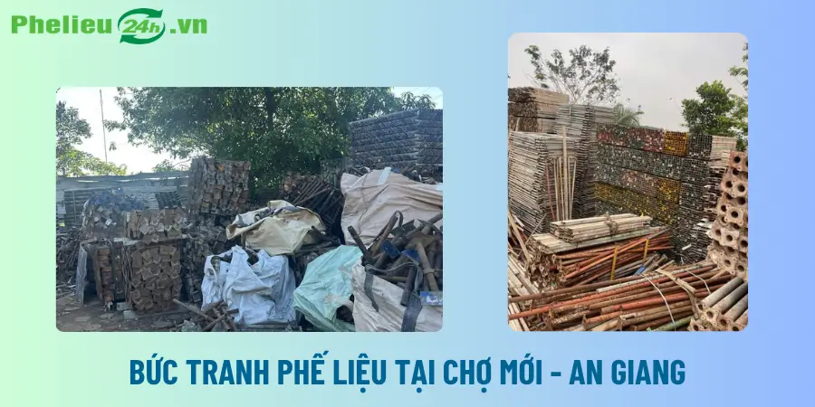 Bức tranh phế liệu tại Chợ Mới - An Giang Bức tranh phế liệu tại Chợ Mới - An Giang