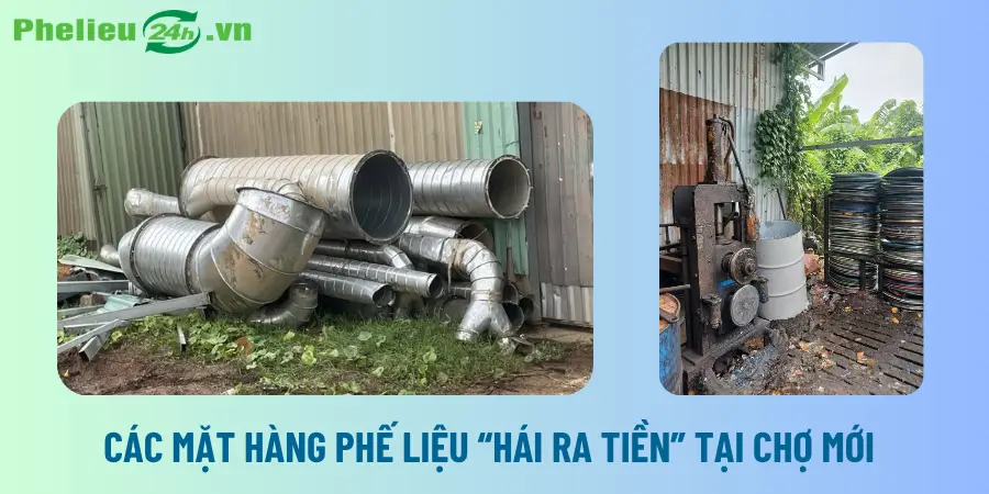 Phân loại các mặt hàng phế liệu “hái ra tiền” tại Chợ Mới Phân loại các mặt hàng phế liệu “hái ra tiền” tại Chợ Mới