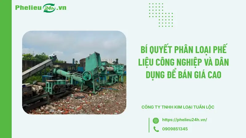 Bí quyết phân loại phế liệu công nghiệp và dân dụng để bán giá cao Bí quyết phân loại phế liệu công nghiệp và dân dụng để bán giá cao
