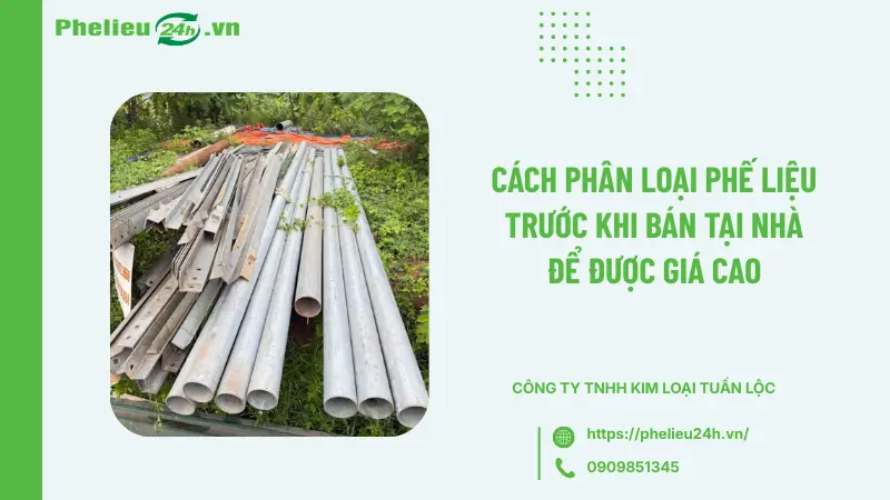 Cách phân loại phế liệu trước khi bán tại nhà để được giá cao Cách phân loại phế liệu trước khi bán tại nhà để được giá cao