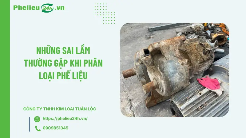 Những sai lầm thường gặp khi phân loại phế liệu Những sai lầm thường gặp khi phân loại phế liệu