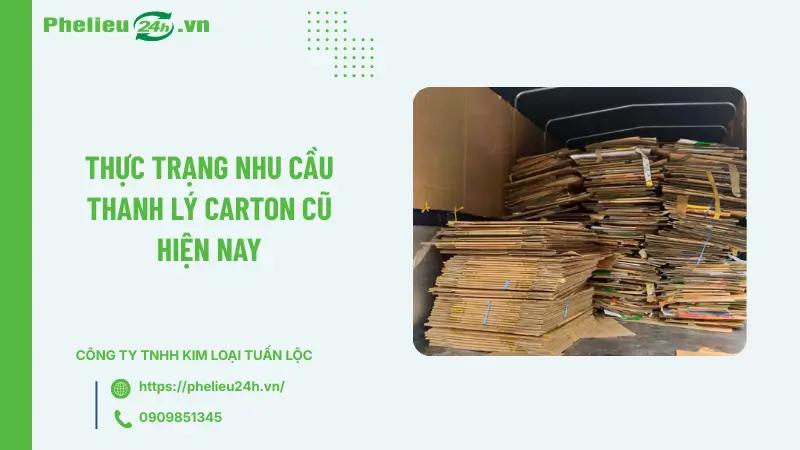 Thực trạng nhu cầu thanh lý carton cũ hiện nay Thực trạng nhu cầu thanh lý carton cũ hiện nay