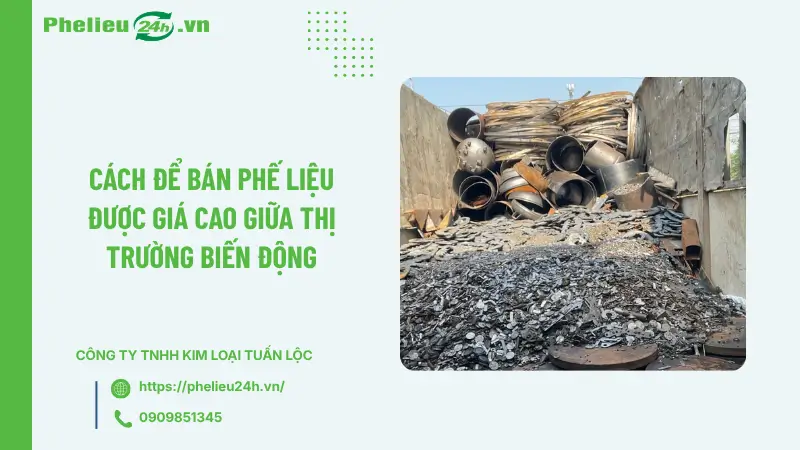 Cách để bán phế liệu được giá cao giữa thị trường biến động Cách để bán phế liệu được giá cao giữa thị trường biến động