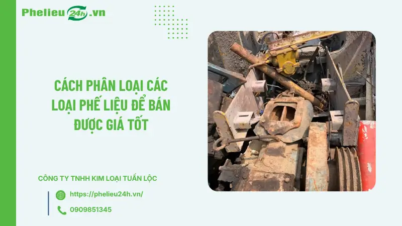 Cách phân loại các loại phế liệu để bán được giá tốt Cách phân loại các loại phế liệu để bán được giá tốt