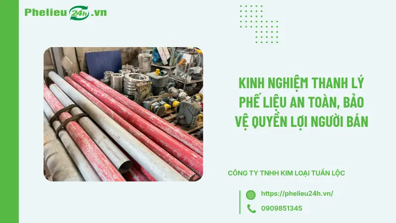 Kinh nghiệm thanh lý phế liệu an toàn, bảo vệ quyền lợi người bán Kinh nghiệm thanh lý phế liệu an toàn, bảo vệ quyền lợi người bán