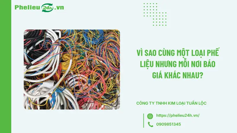 Vì sao cùng một loại phế liệu nhưng mỗi nơi báo giá khác nhau? Vì sao cùng một loại phế liệu nhưng mỗi nơi báo giá khác nhau?