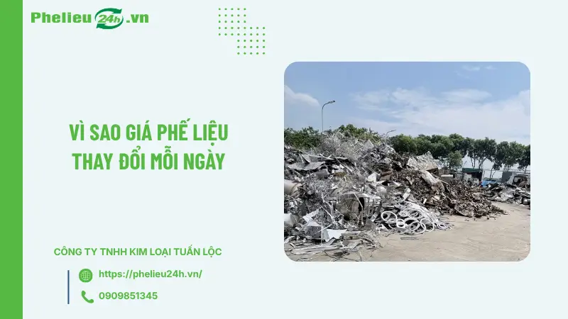Vì sao giá phế liệu thay đổi mỗi ngày? Vì sao giá phế liệu thay đổi mỗi ngày?