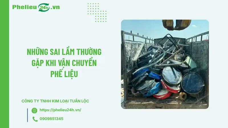 Những sai lầm thường gặp khi vận chuyển phế liệu Những sai lầm thường gặp khi vận chuyển phế liệu