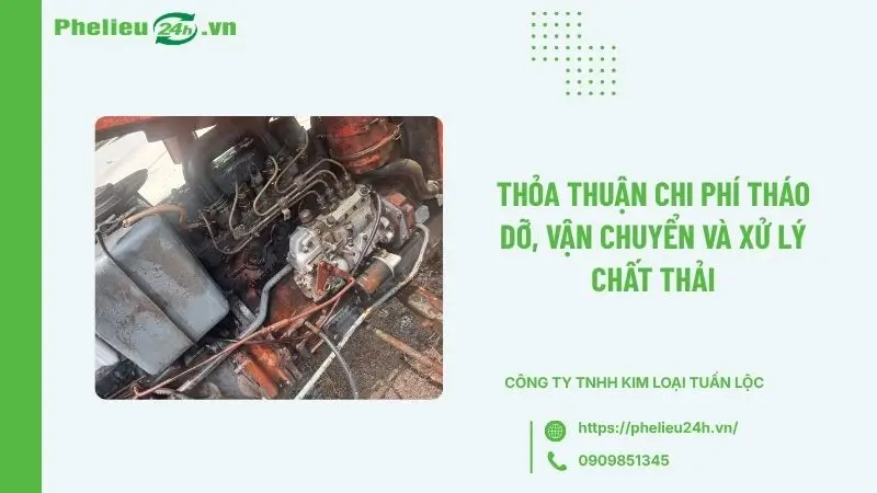 Thỏa thuận chi phí tháo dỡ, vận chuyển và xử lý chất thải Thỏa thuận chi phí tháo dỡ, vận chuyển và xử lý chất thải